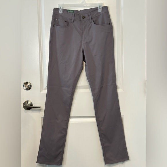 Genteal Mens Performance Pants Clubhouse Five Pocket 30x32 Charcoal Gray